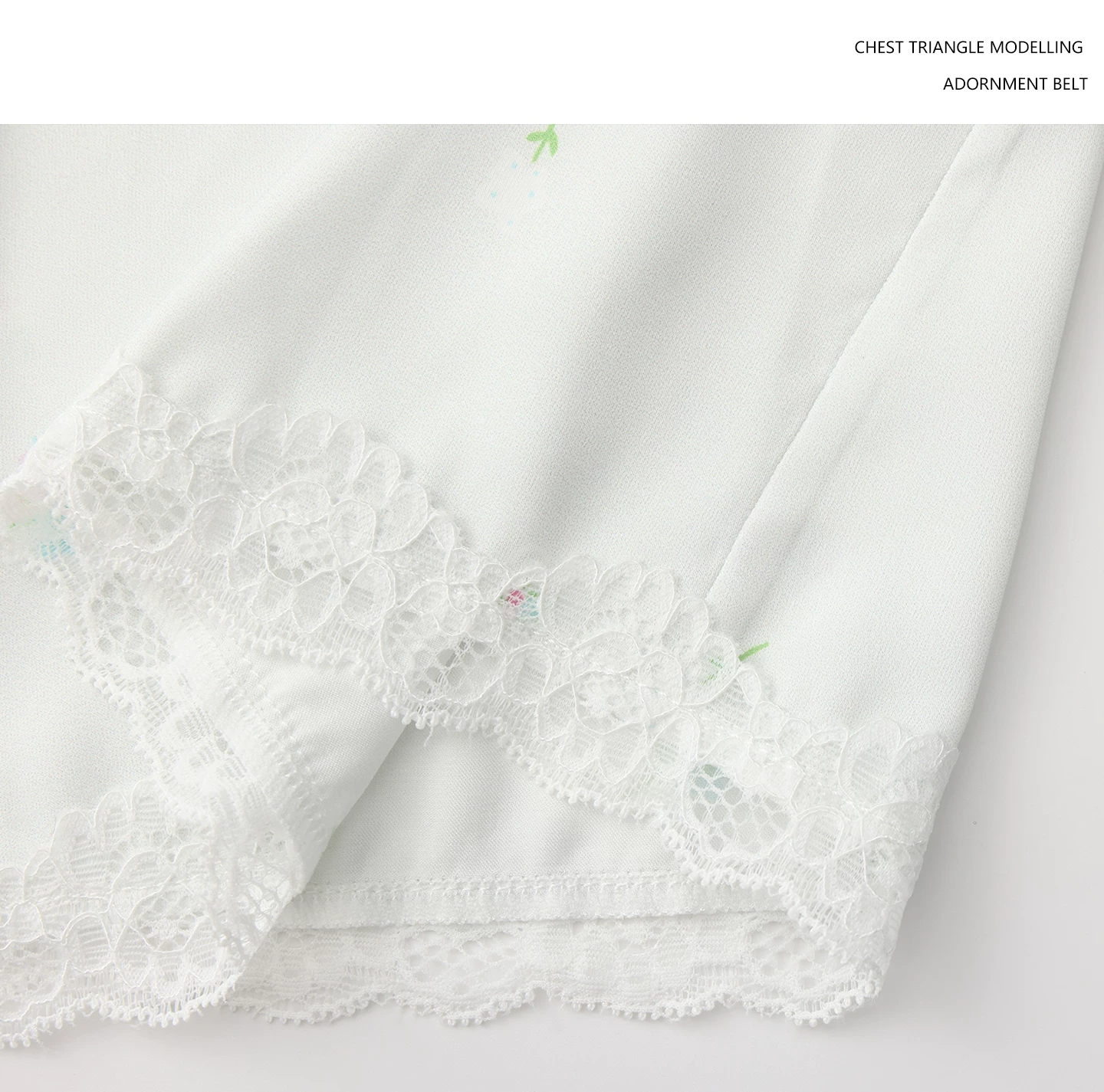 Lace hem closeup