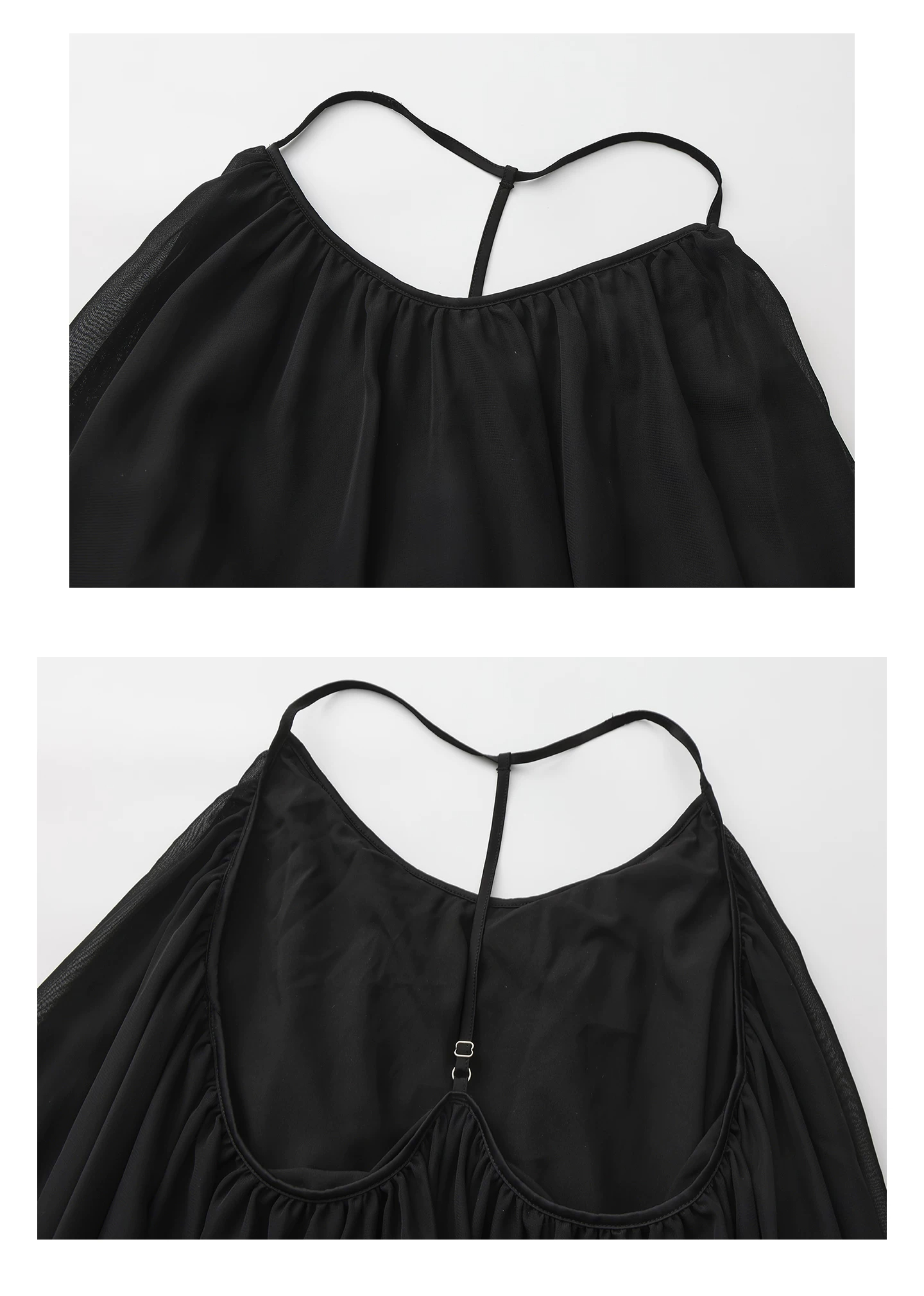 Adjustable back strap detail