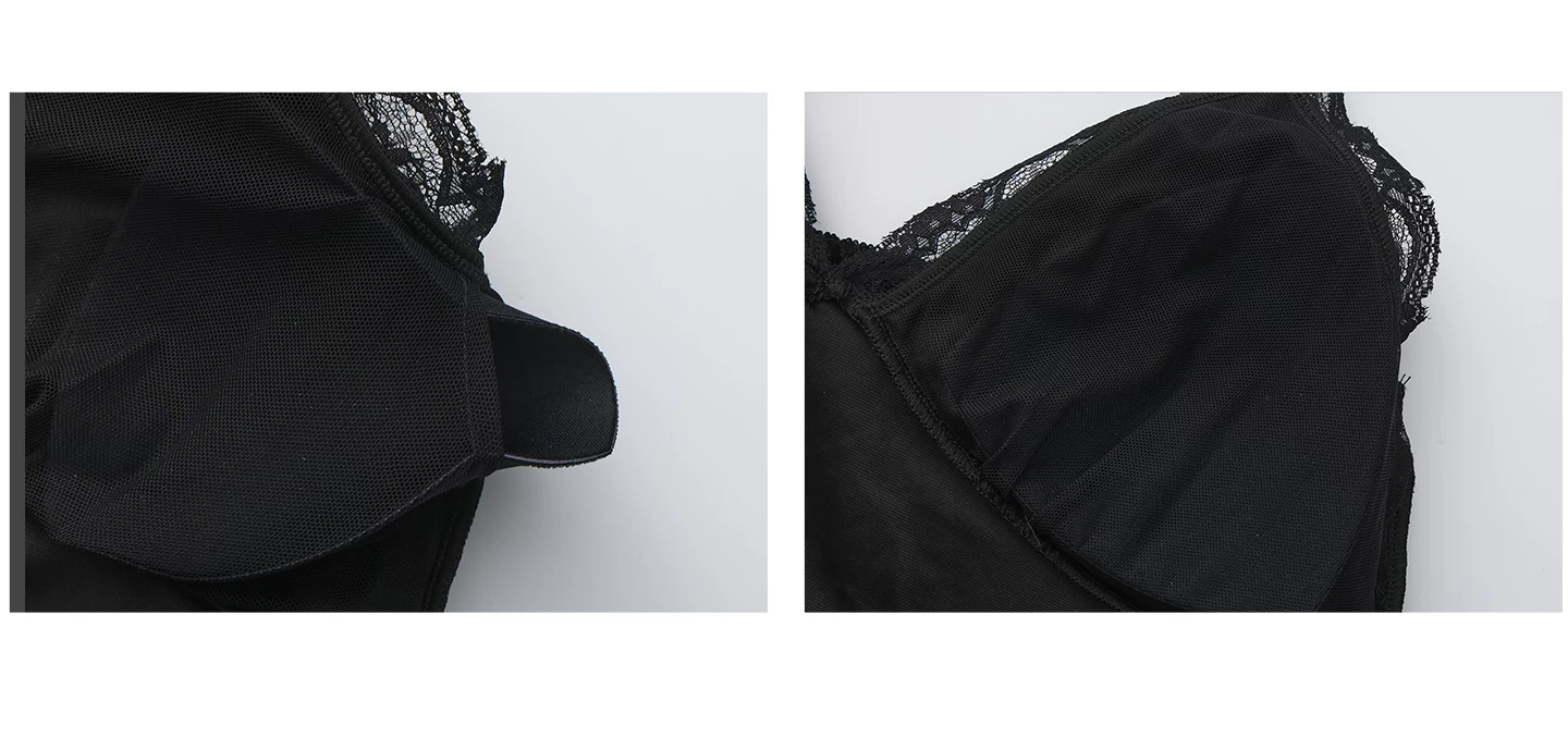 Padded cup lining detail
