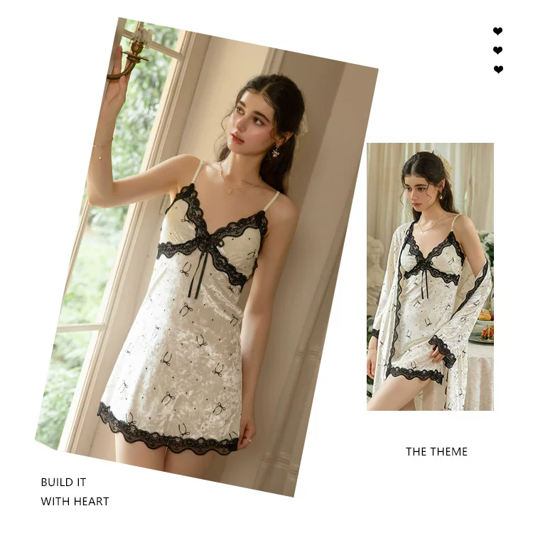 Two views with robe