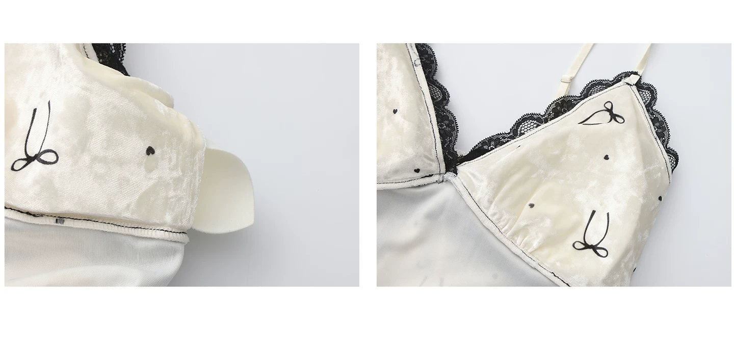 Padded cup lining detail