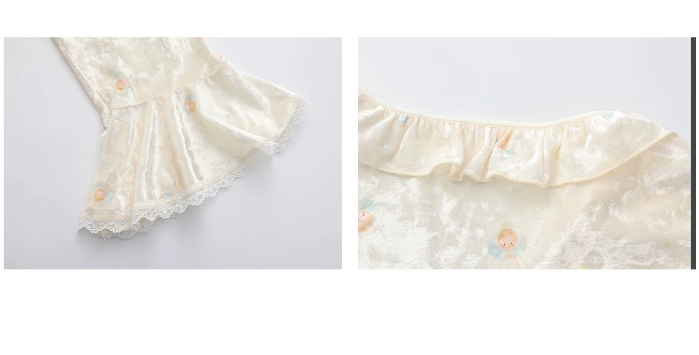 Hem and lace detail