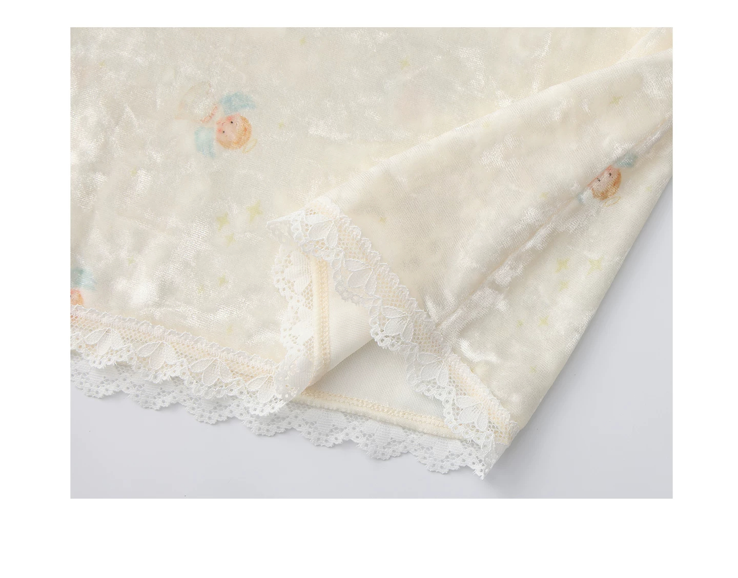 Lace hem closeup